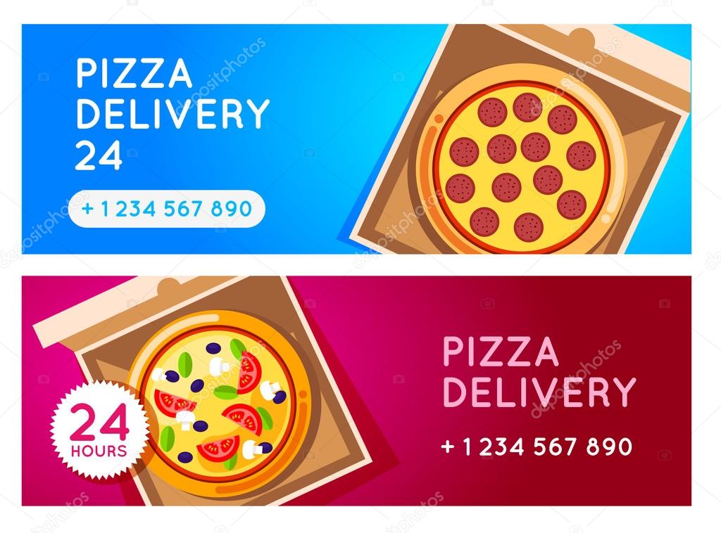 Pizza delivery background