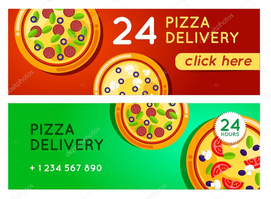 Pizza delivery background