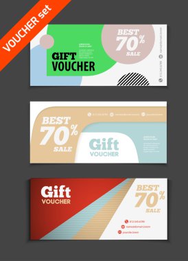 Sale voucher illustrations