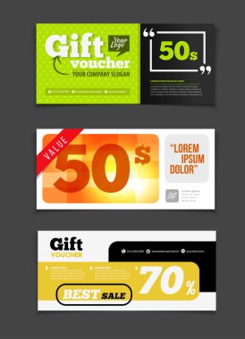 Sale voucher illustrations