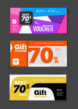 Sale voucher illustrations
