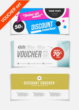 Sale voucher illustrations
