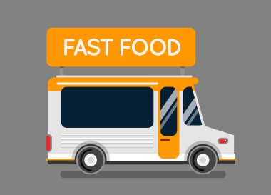 Fast food kamyon şehir otomobili 