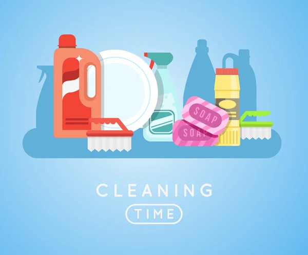 Temizleme araçları — Stok Vektör