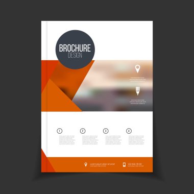 Broşür şablonu illüstrasyon