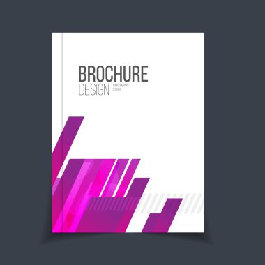 Broşür şablonu illüstrasyon