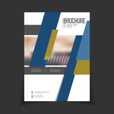 Broşür şablonu illüstrasyon