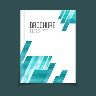 Broşür şablonu illüstrasyon