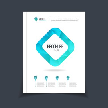 Broşür şablonu illüstrasyon