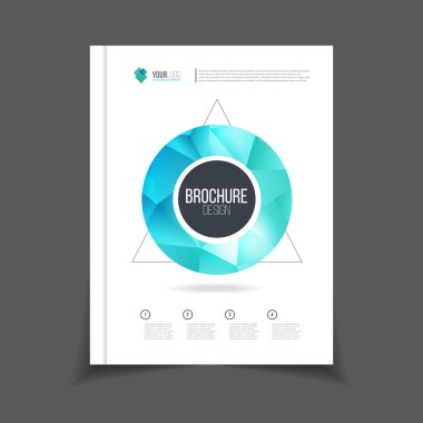 Broşür şablonu illüstrasyon