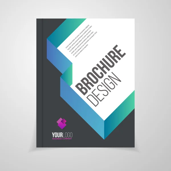 Brochure skabelon illustration – Stock-vektor