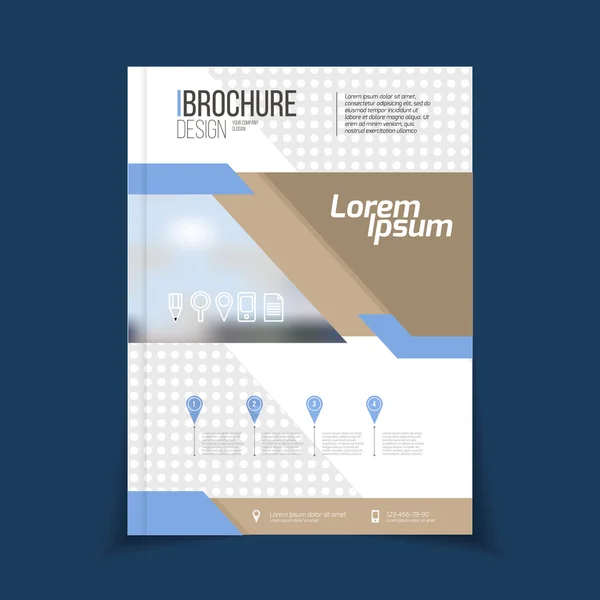 Brochure template illustration