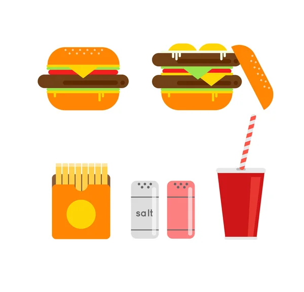 Frische Burger-Illustration — Stockvektor