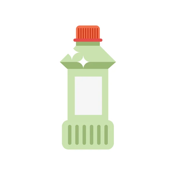 Illustration av tvättmedels flaska — Stock vektor