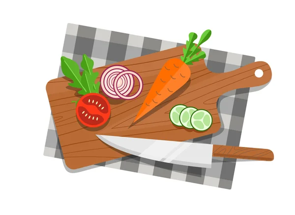 Set di ingredienti per insalata — Vettoriale Stock
