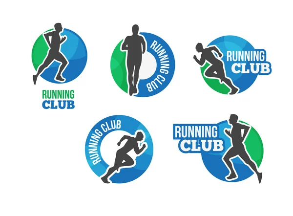 Running club icon — Stock Vector