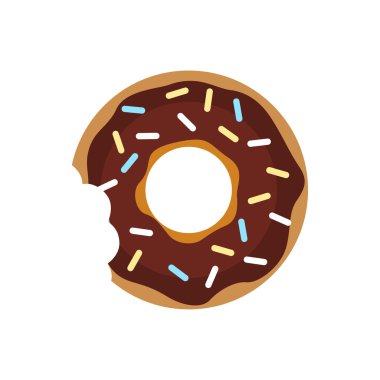 Sugar donut illustration clipart