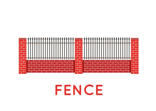 Farm fence illustration — Stock Photo, Image