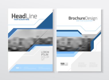 Business brochure design clipart