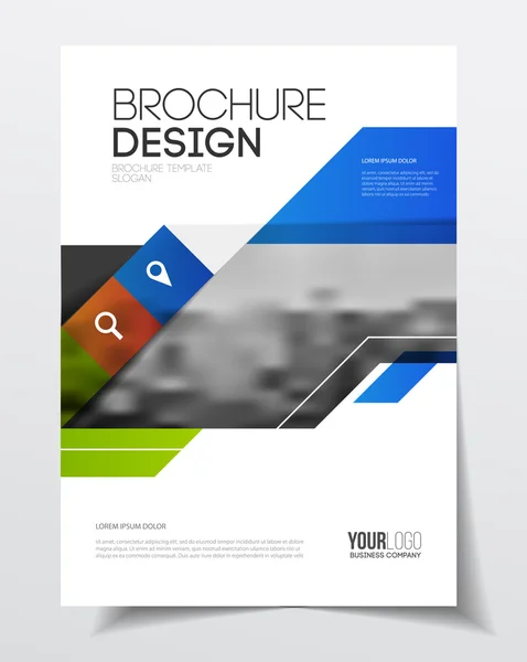 Progettazione brochure aziendale — Vettoriale Stock