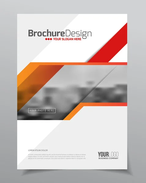 Diseño de folletos comerciales — Archivo Imágenes Vectoriales