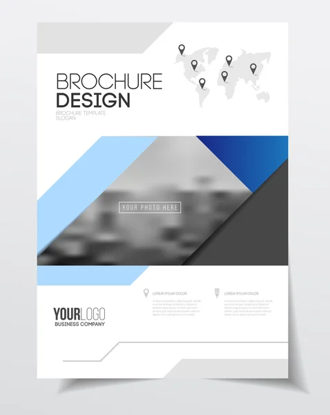 Progettazione brochure aziendale — Vettoriale Stock