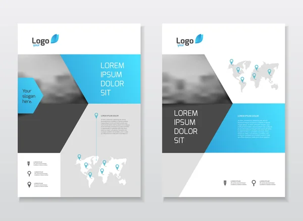 Conception de brochure d'entreprise — Image vectorielle