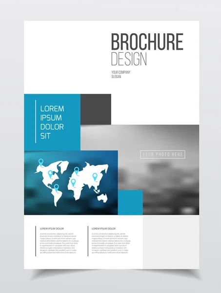 Business brochure design — Stock Vector