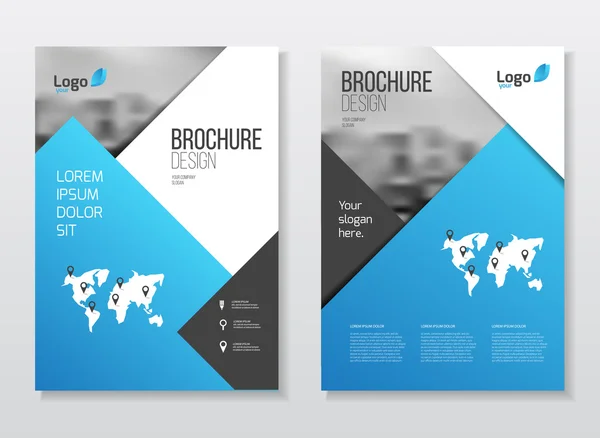 Progettazione brochure aziendale — Vettoriale Stock