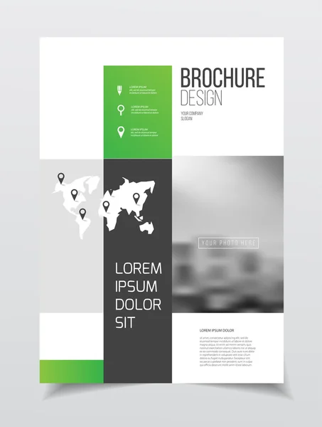 Conception de brochure d'entreprise — Image vectorielle
