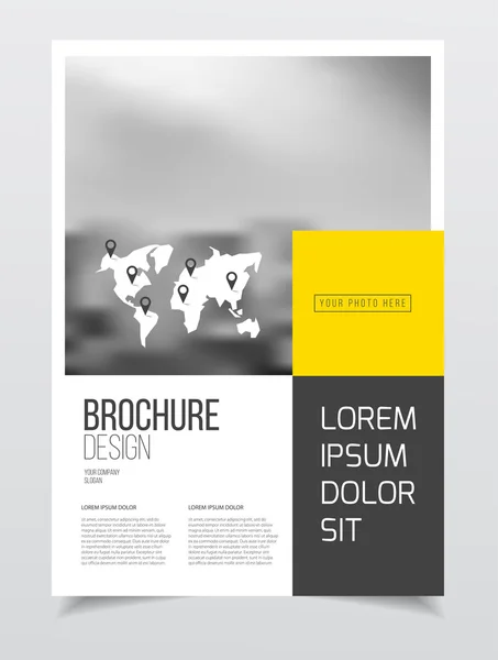 Conception de brochure d'entreprise — Image vectorielle