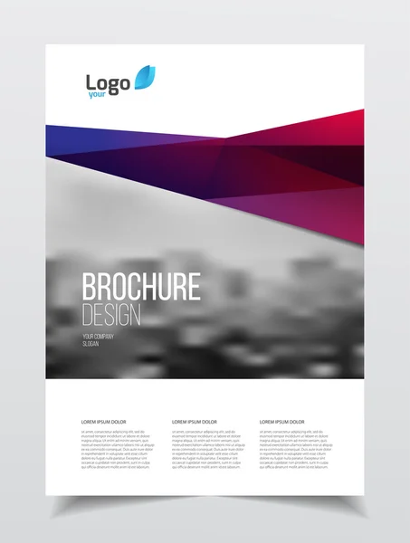 Business brochure design — Stock Vector