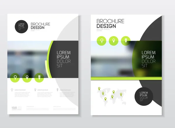 Desain brosur bisnis - Stok Vektor