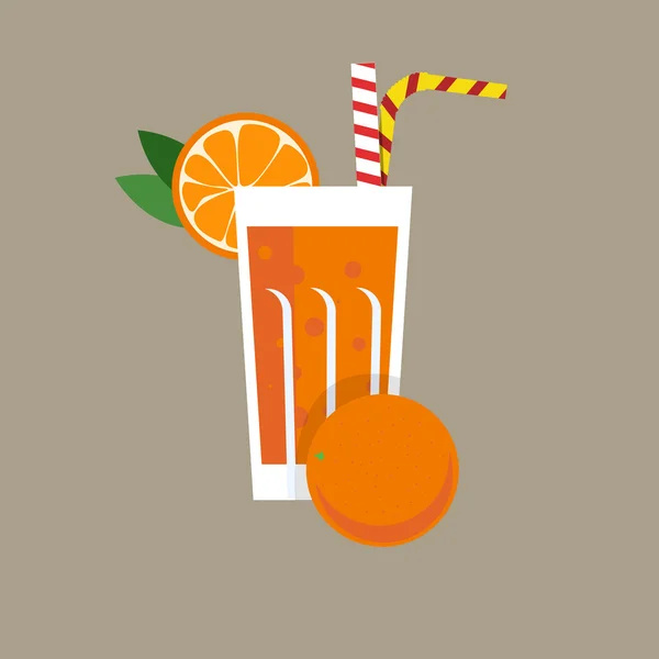 Jus d'orange frais design — Image vectorielle