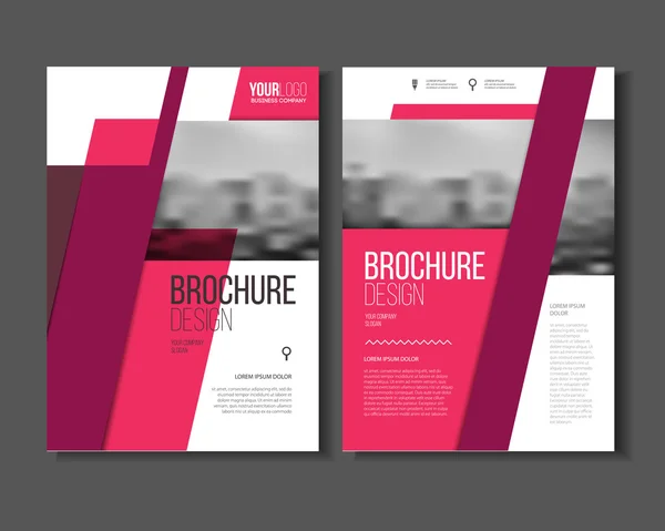 Progettazione brochure aziendale — Vettoriale Stock