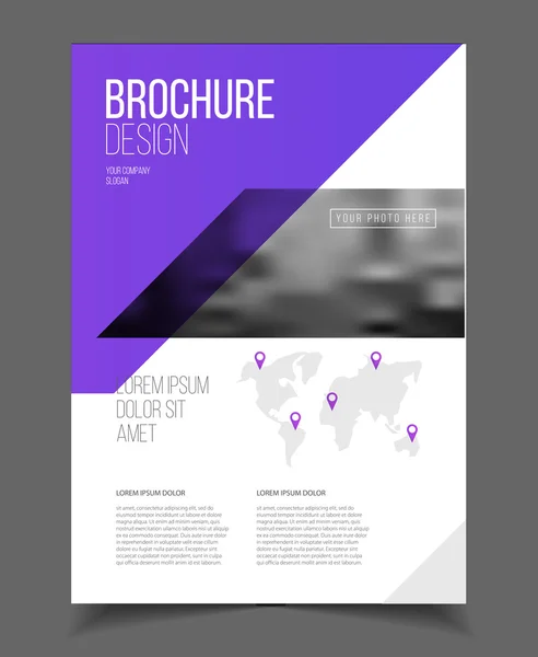 Business brochure design — Stock Vector