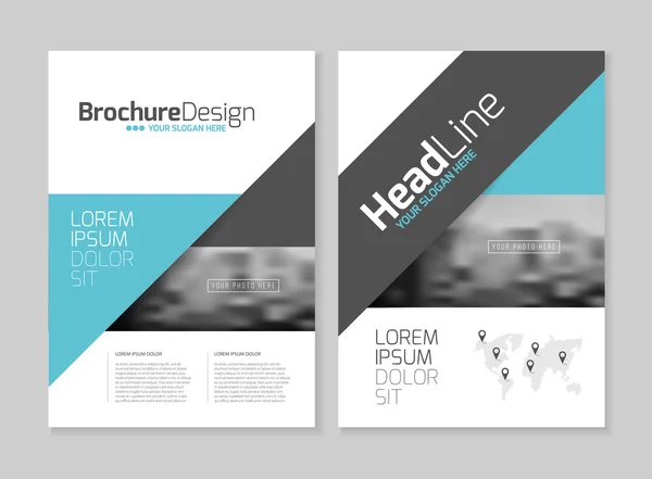 Desenho de brochura empresarial — Vetor de Stock