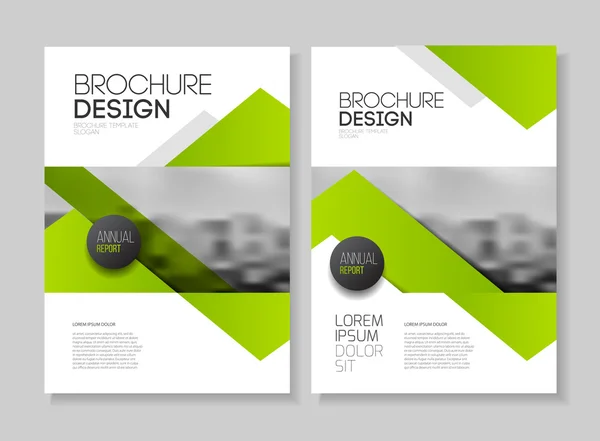 Diseño de folletos comerciales — Vector de stock