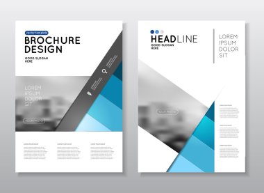 Yıllık rapor iş broşürü kapak 