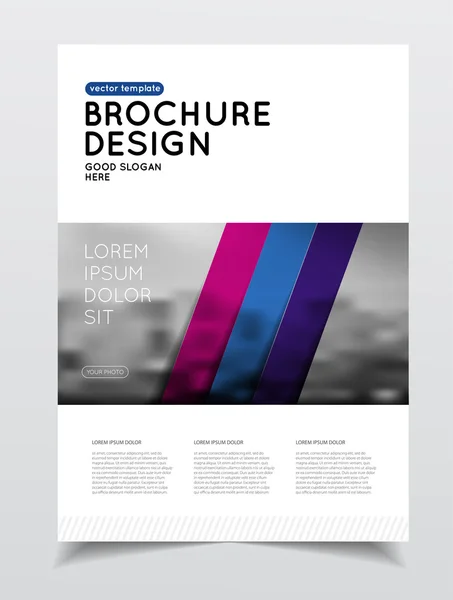 Rapport annuel brochure d'entreprise couverture — Image vectorielle