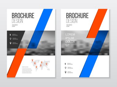 Soyut iş Flyer tasarım şablonu 