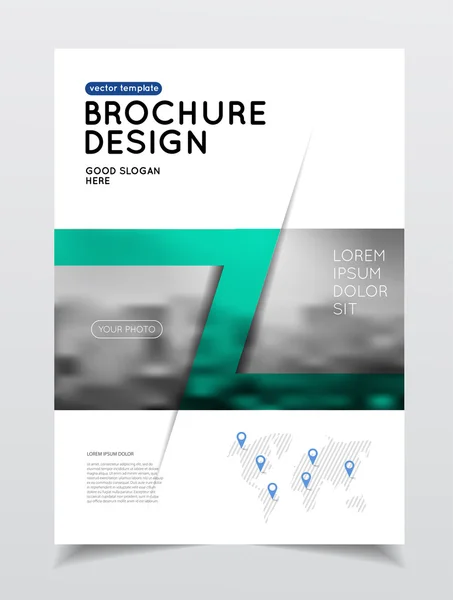 Jaarlijkse verslag zakelijke brochure cover — Stockvector