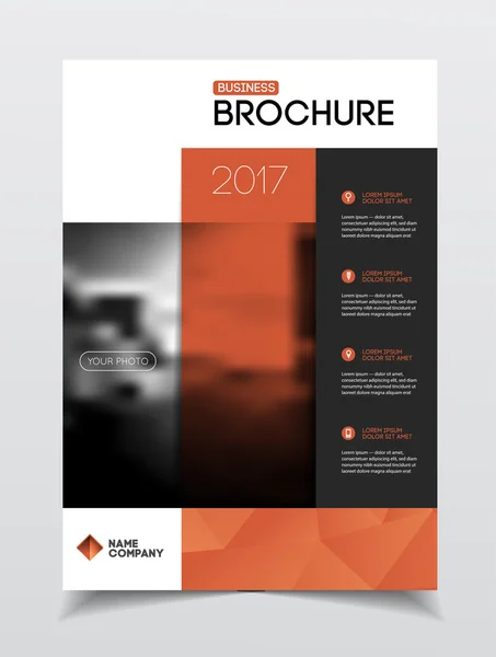 Roční zpráva Obchodní brožura obal — Stockový vektor