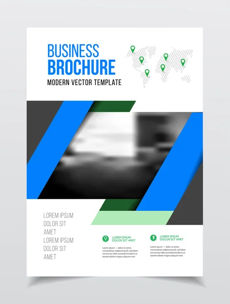 Abstract Business Flyer ontwerpsjabloon — Stockvector