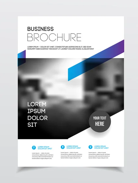 Abstract Business Flyer ontwerpsjabloon — Stockvector