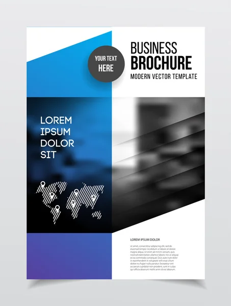 Abstract Business Flyer ontwerpsjabloon — Stockvector