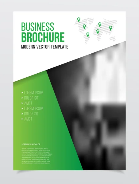 Diseño de folletos comerciales — Vector de stock