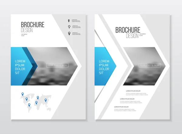 Modelo de design de folheto de negócios abstrato — Vetor de Stock