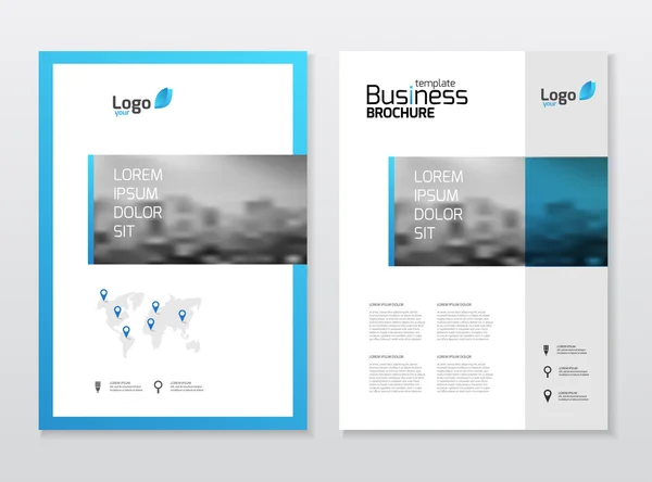 Conception de brochure d'entreprise — Image vectorielle