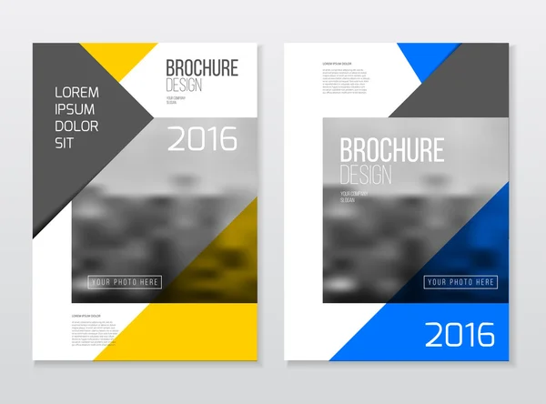 Progettazione brochure aziendale — Vettoriale Stock